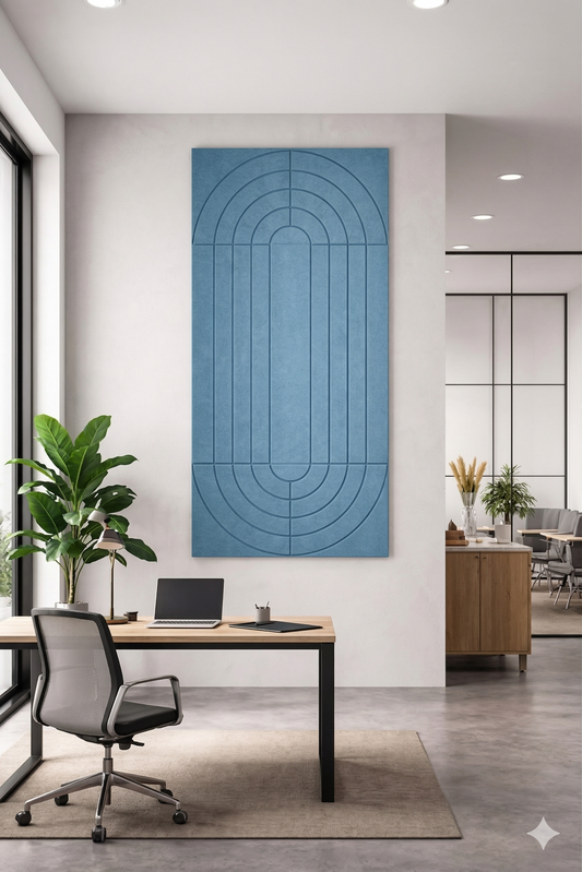 PET Felt Acoustic Wall Panel - Concentric Design