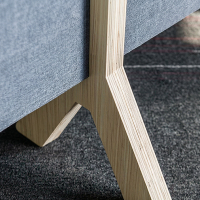 Y-Bar Wooden Leg Set for 24mm Freestanding Screens (Pair)