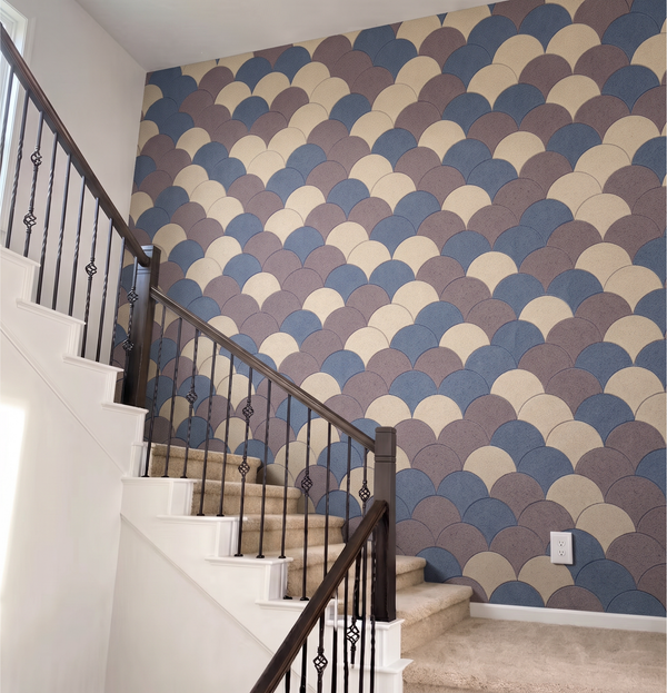 Acoustic Wall Tiles – Scallop – PET Felt