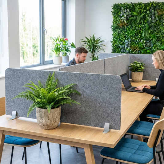 PET Felt Acoustic Desk Screen - 24mm