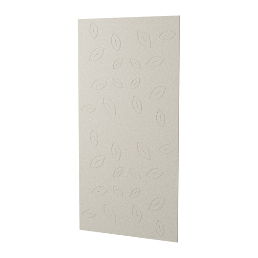 Leaf Fall engraved PET felt wall panel, 2400 x 1200mm, 12mm, shown in Natural Cotton