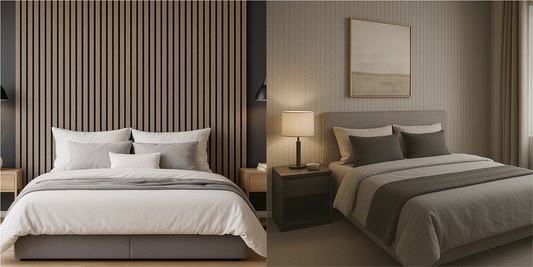 Peak slat: the wood-slat alternative for your feature wall | Felted