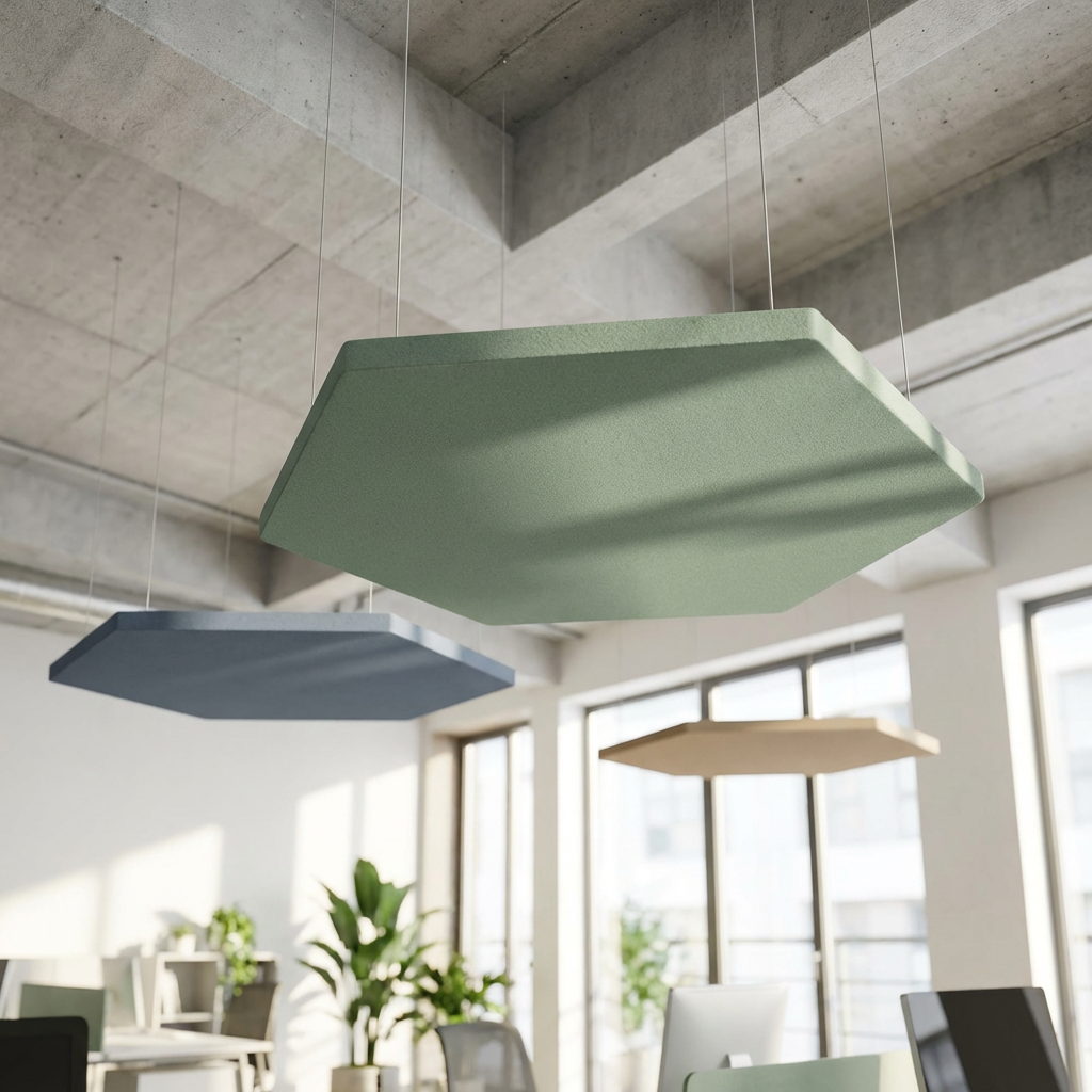 Acoustic Ceiling Rafts | PET Felt | Felted