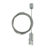 Ceiling anchor with wire rope and adjustable panel gripper for 12mm boards x 2