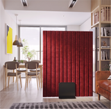 Office Partition Screen – Vertical Grooved – PET Felt, Metal Feet