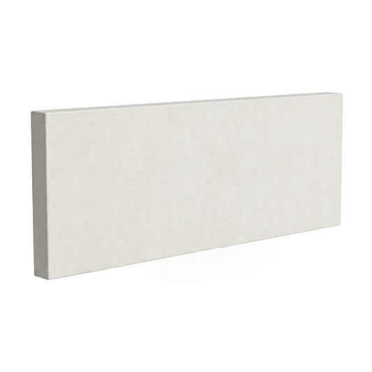 White headboard panel on a white background