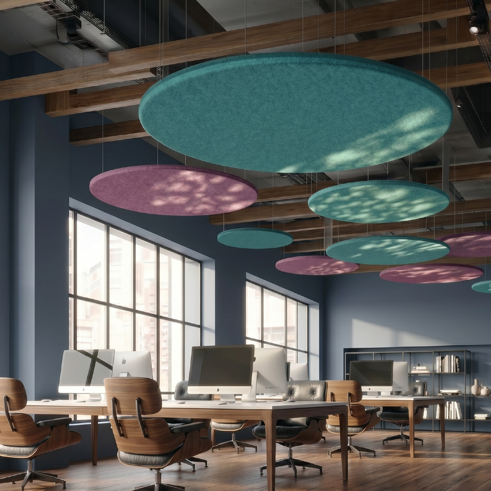 Acoustic Ceiling Raft – Round – 24mm PET Felt