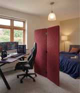 2 Panel Folding Room Divider - Acoustic PET Felt Screen