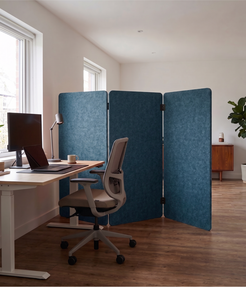 Folding Room Divider – 3 Panel PET Felt
