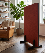Office Partition Screen – Freestanding – 42mm PET Felt, Wooden Legs