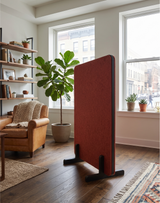 Office Partition Screen – Freestanding – 42mm PET Felt, Wooden Legs