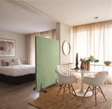 Office Partition Screen – Mobile – 42mm PET Felt, Castors