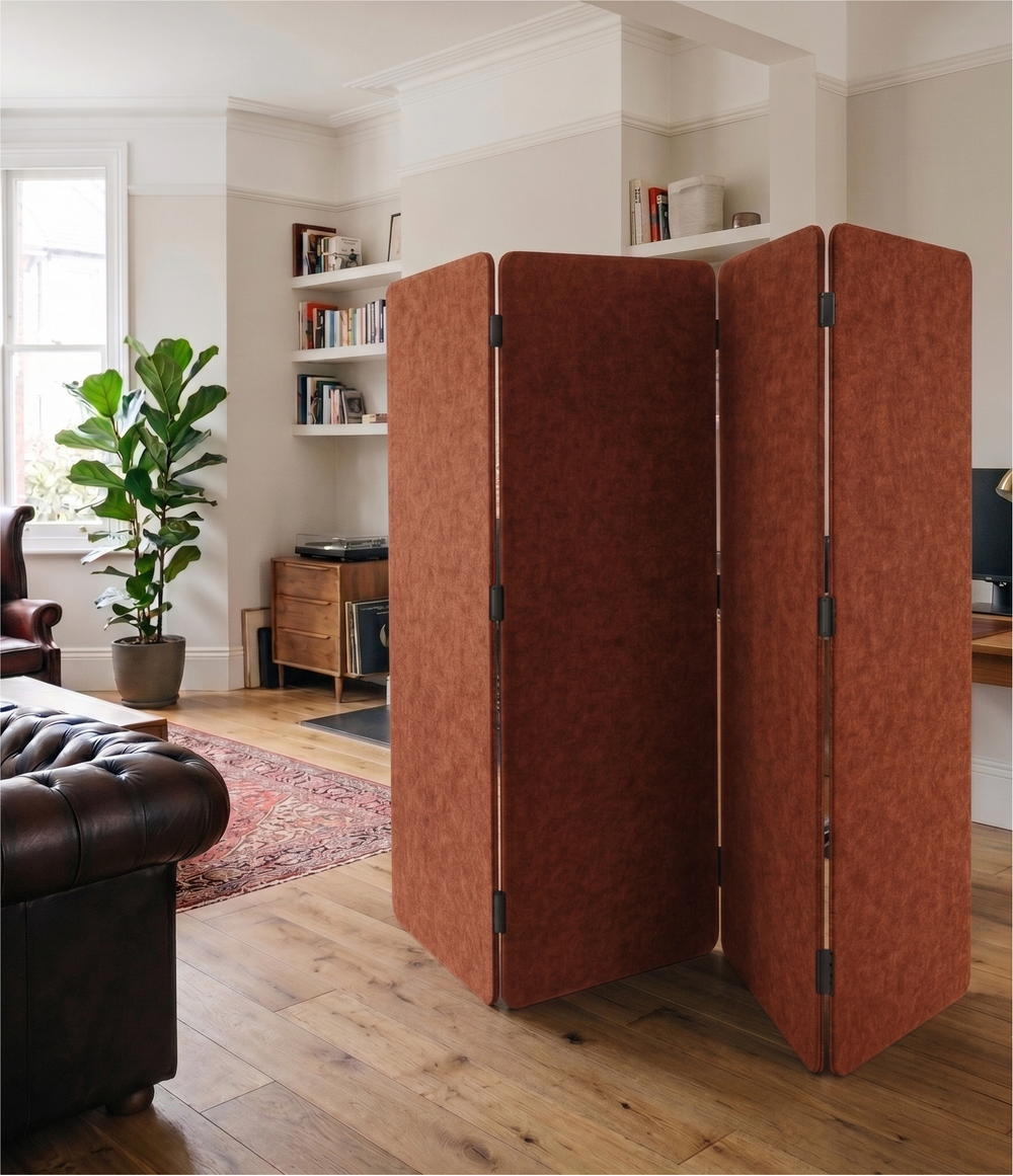 Folding Room Divider – 4 Panel PET Felt