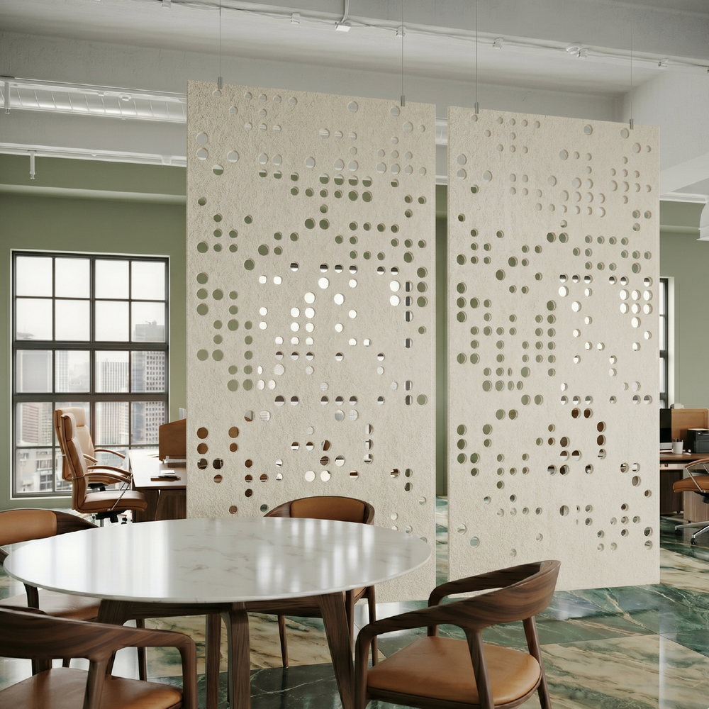 Hanging Room Divider – Dot Matrix – PET Felt
