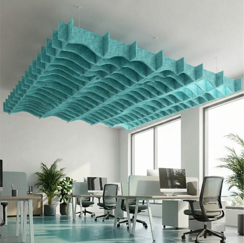 Acoustic Ceiling Baffle – Atlantic – PET Felt Kit