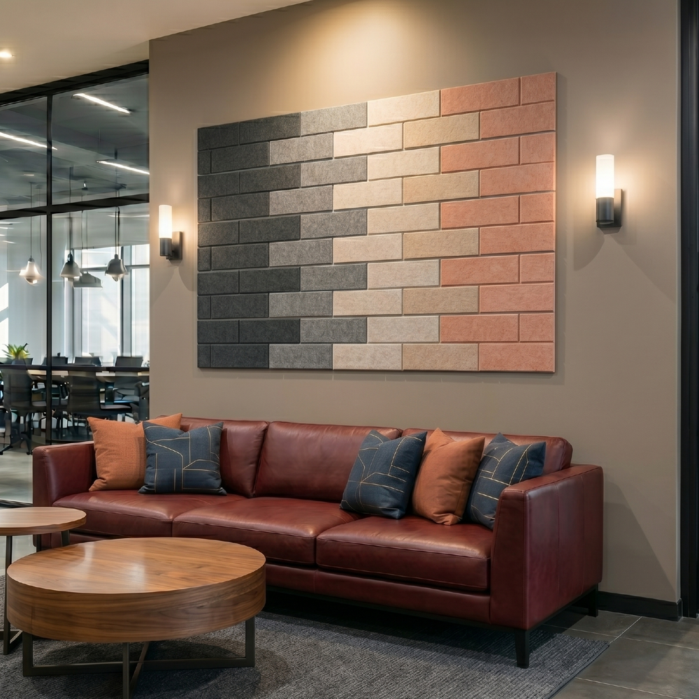 Acoustic Wall Tiles – Brick – PET Felt