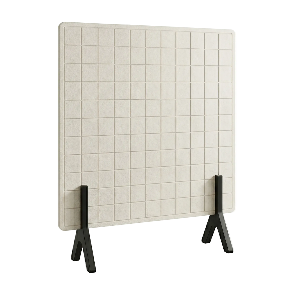 Check Freestanding Acoustic Screen with Wooden Feet