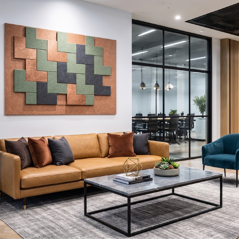 Acoustic Wall Tiles – Chevron – PET Felt