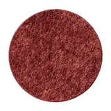 A round, pet felt tile in dark rouge