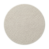 A round, pet felt tile in natural cotton