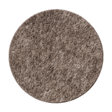 A round, pet felt tile in silk