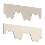 Two natural cotton PET felt rafts shown stacked vertically on a white background.