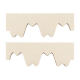 Two natural cotton PET felt rafts shown stacked vertically on a white background.