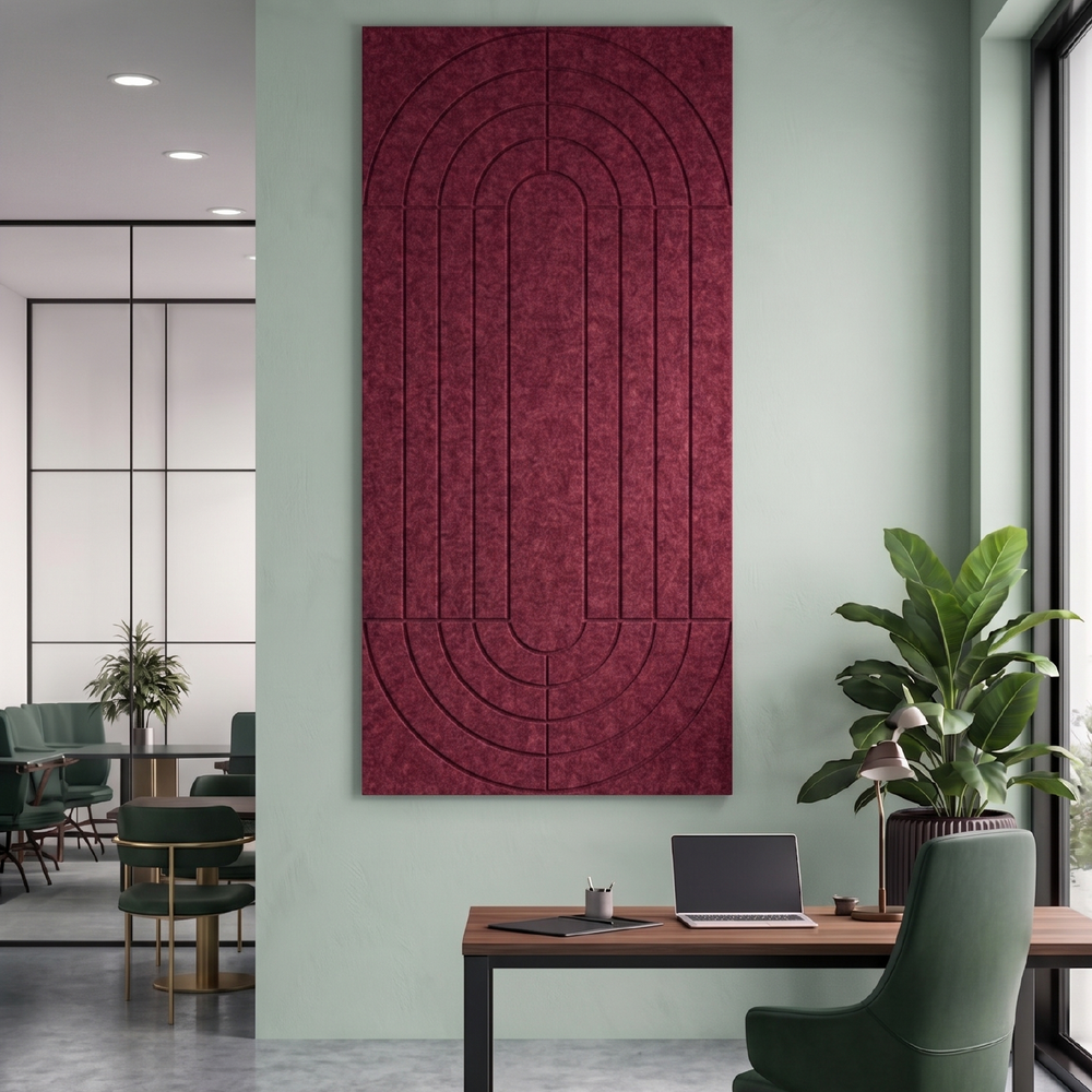 Acoustic Wall Panel – Concentric – PET Felt