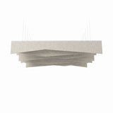 Crease baffle kit in Natural Cotton, face-on view of the fold