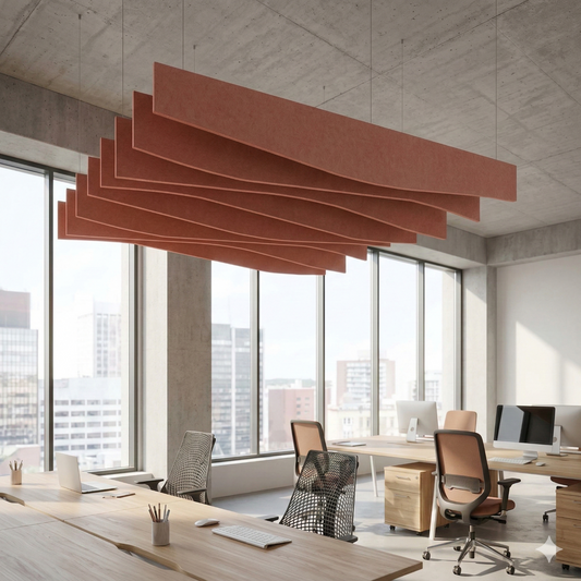 PET Felt Acoustic Ceiling Baffle - Curve Design