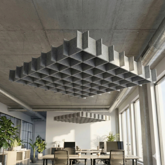 PET Felt Acoustic Ceiling Baffle - Deck Design