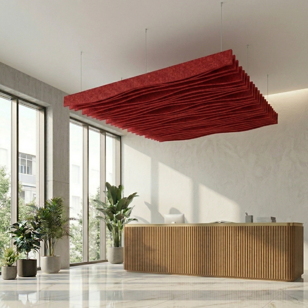 Acoustic Ceiling Baffle – Drift – PET Felt Kit