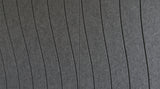 Drift engraved felt wall panels in Storm, close-up of the engraved grooves