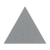 Equilateral triangle acoustic PET felt tile in Chrome