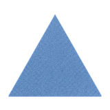 Equilateral triangle acoustic PET felt tile in Cornflower Blue