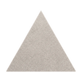 Equilateral triangle acoustic PET felt tile in Natural Cotton