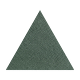 Equilateral triangle acoustic PET felt tile in Sea Green