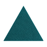 Equilateral triangle acoustic PET felt tile in Teal