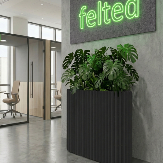 Recycled PET Felt Acoustic Counter Planter