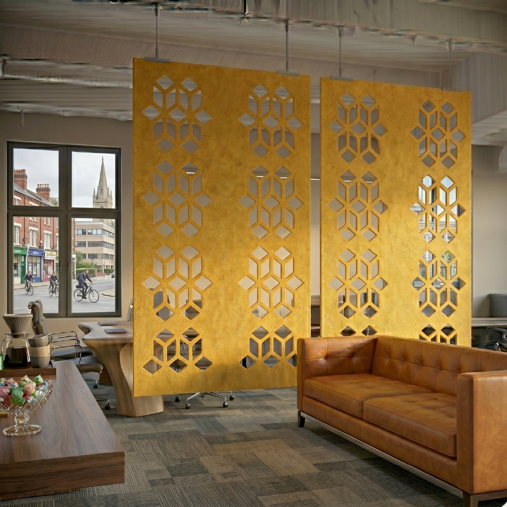 Hanging Room Divider – Geo – PET Felt