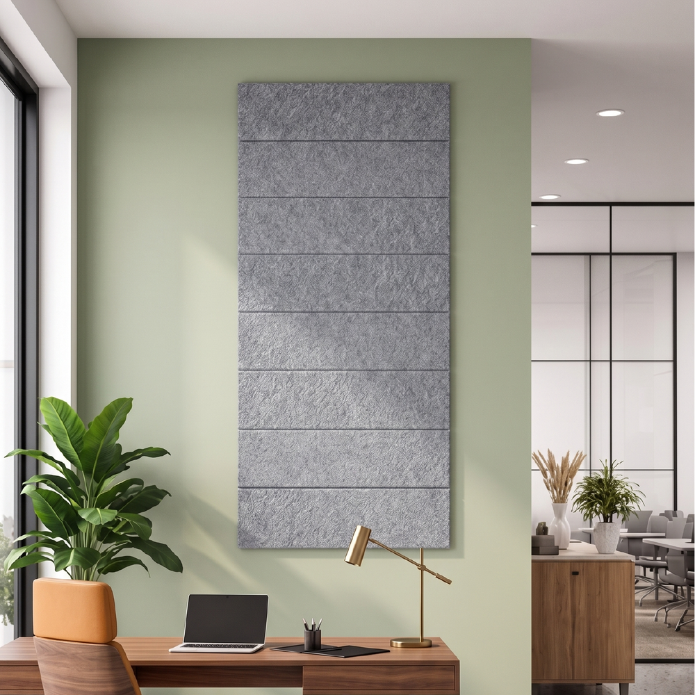 Acoustic Wall Panel – Horizontal Groove – PET Felt