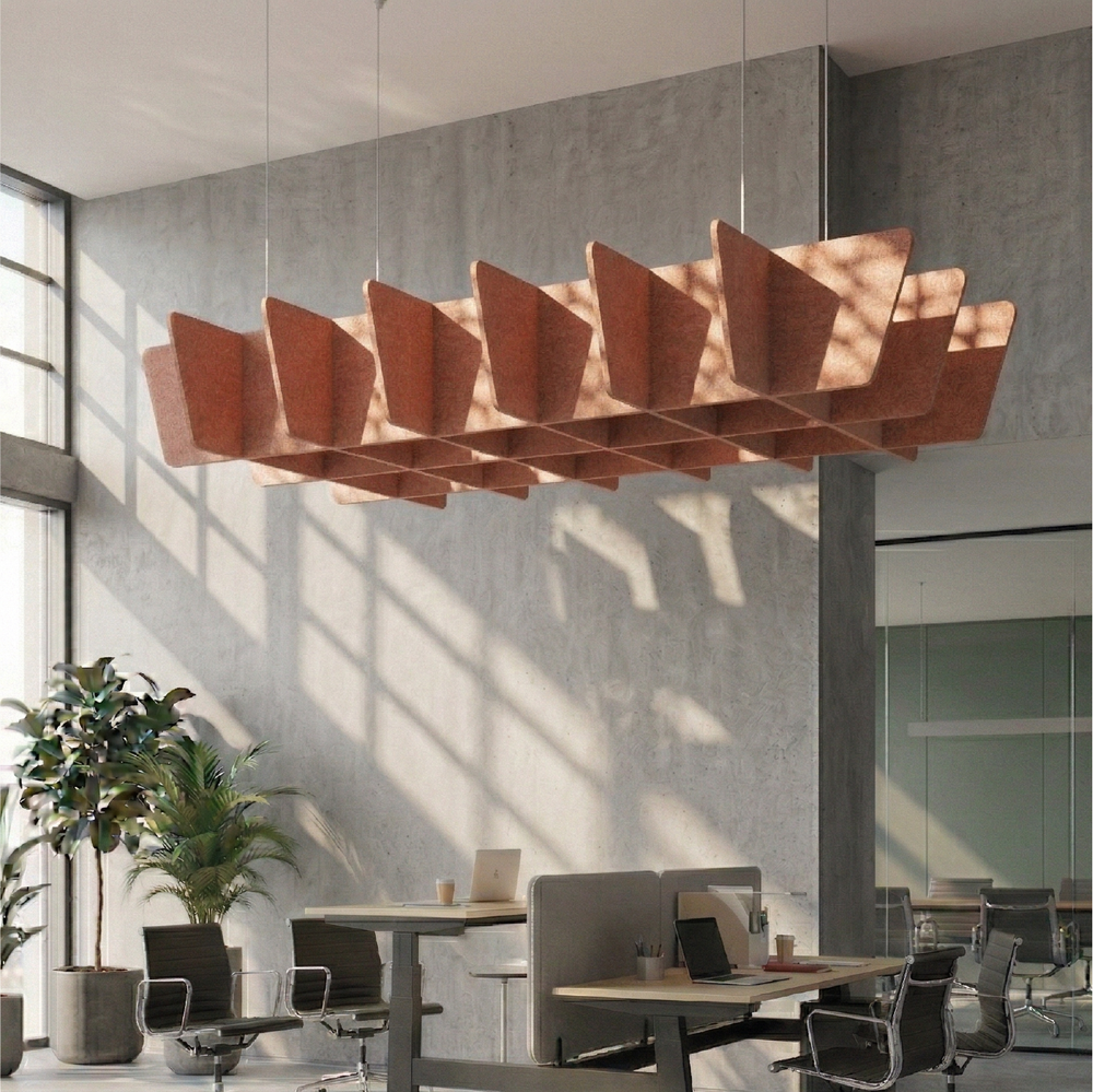 Acoustic Ceiling Baffle – Mesh – PET Felt Kit