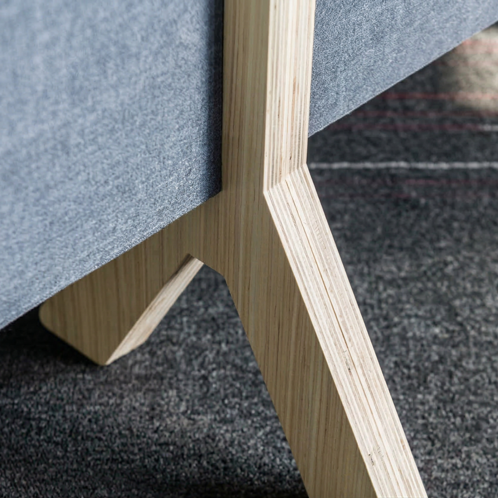 Y-Bar Wooden Leg Set for 24mm Freestanding Screens (Pair)