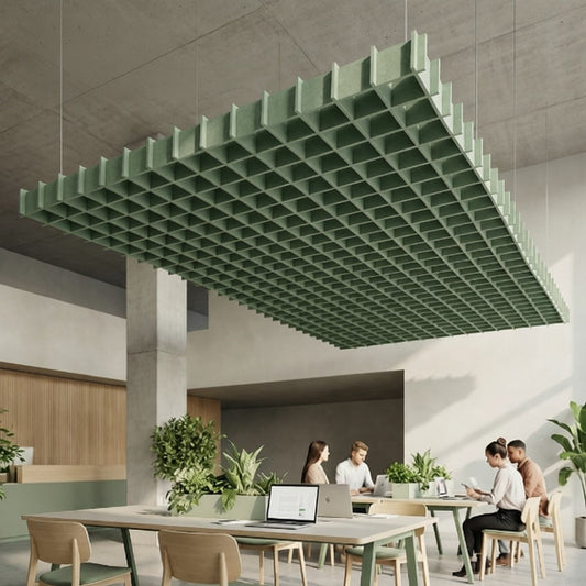 PET Felt Acoustic Ceiling Baffle - Deck Design