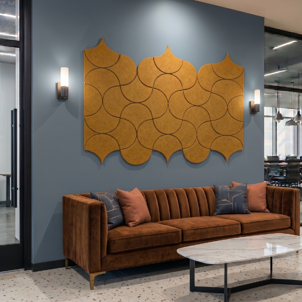 Acoustic Wall Tiles – Ogee Drop – PET Felt