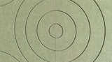 Orbit engraved felt wall panels in Tea Green, close-up of the engraved grooves