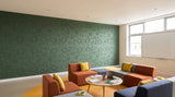 Pebble Beach engraved felt wall panels in Sea Green, in a school space