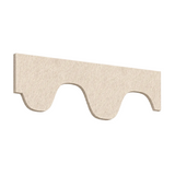 A single natural cotton PET felt acoustic plateau raft, shown on a plain white background.