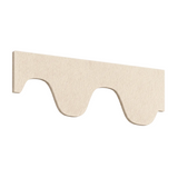 A single natural cotton PET felt acoustic plateau raft, shown on a plain white background.