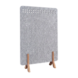 Polka Square Freestanding Acoustic Screen with Wooden Feet